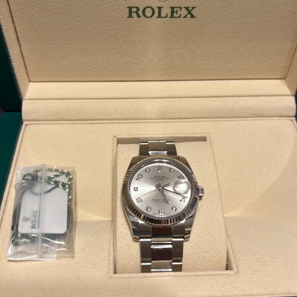 Rolex datejust 34 diamond ls watch - Picture 7 of 9